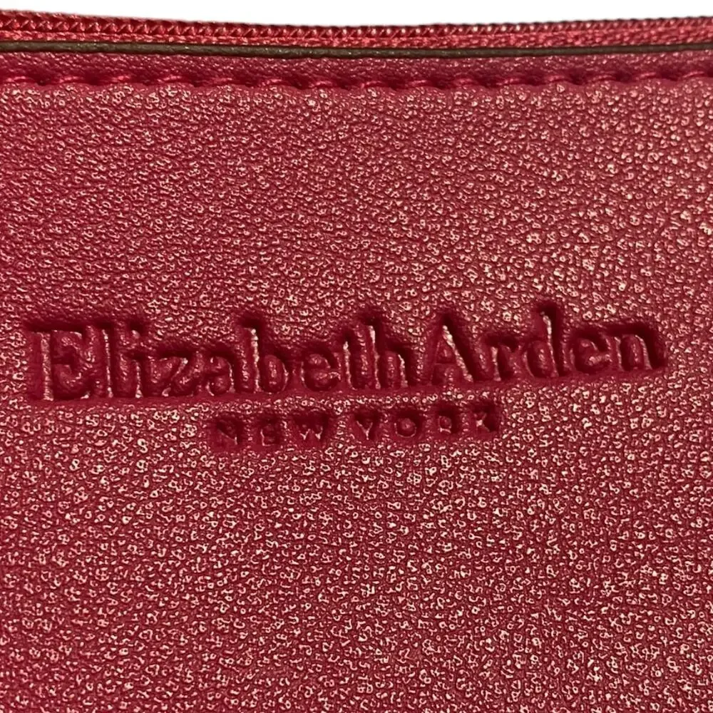 NEW Elizabeth Arden mini pink cosmetic or jewelry bag with gold‎ tone hardware